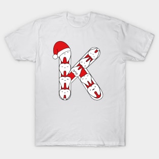 Letter K (Happimola Christmas Alphabet) T-Shirt